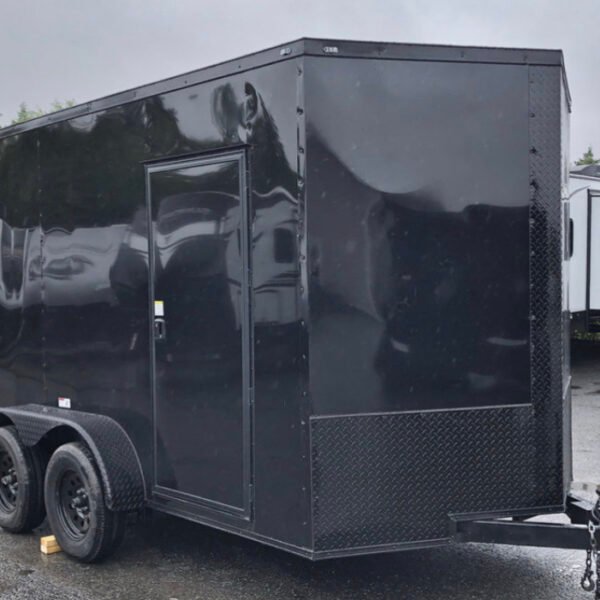 Fast Cargo 6×12 Tandem Axle Blackout Enclosed Trailer