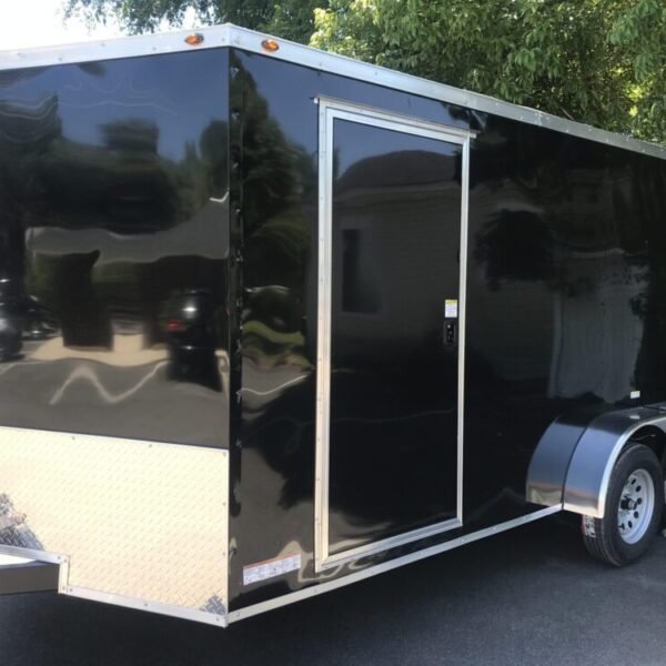 Fast Cargo Charcoal Gray 7×16 Enclosed Cargo Trailer