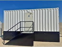 20' Toilet Container, Three Standard And One Barrier-free Toilet, Premium